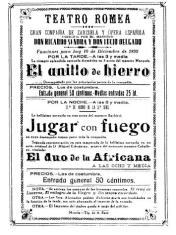 Cartel del día del segundo incendio Cartel del día del segundo incendio
